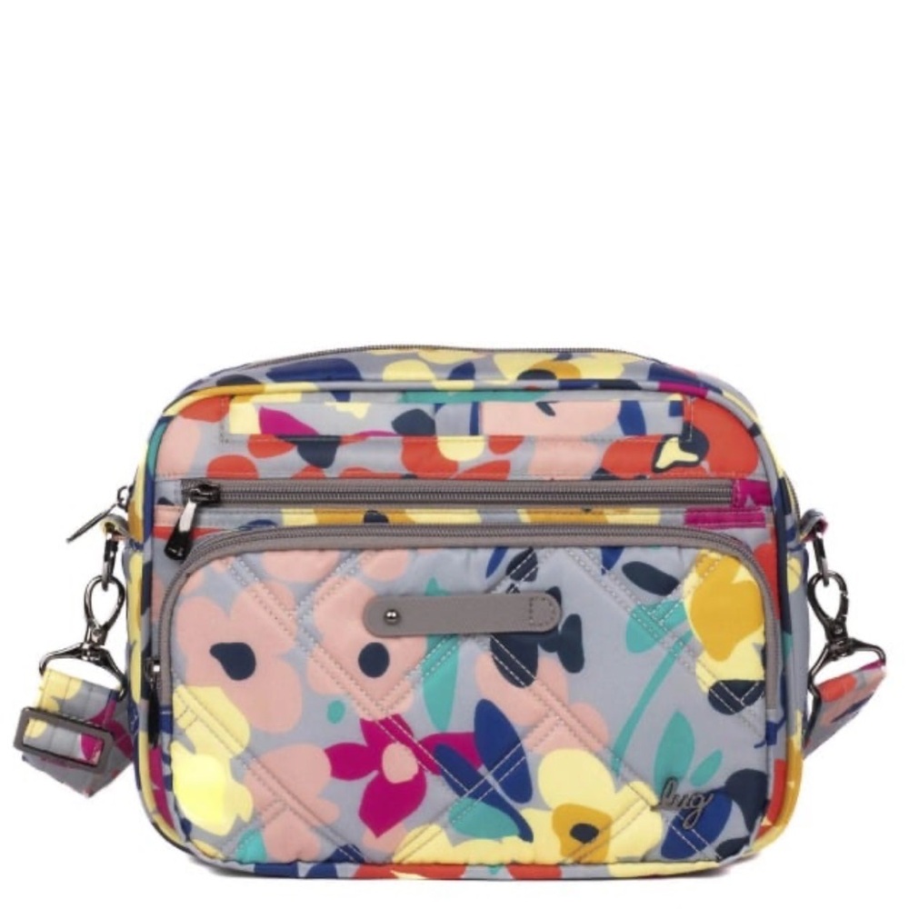 LUG~Wildflower Multi~Carousel XL 2~Crossbody, featuring a Charm Bar strap~NWT - Picture 2 of 16